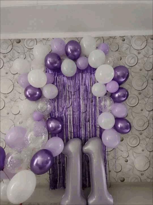 6 Balloon - Lilac Birthday Number Balloons, 40 Inch Decorations Men Women | - Image 2