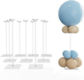 YALLOVE 10-Pack 23.6-Inch Clear Acrylic Balloon Centerpiece Stands | Tabletop by YALLOVEPARTYSUPPLIES