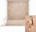 UrcTepics 6x8ft Beige Abstract Textured Professional Photography Backdrop Fabric by UrcTepics