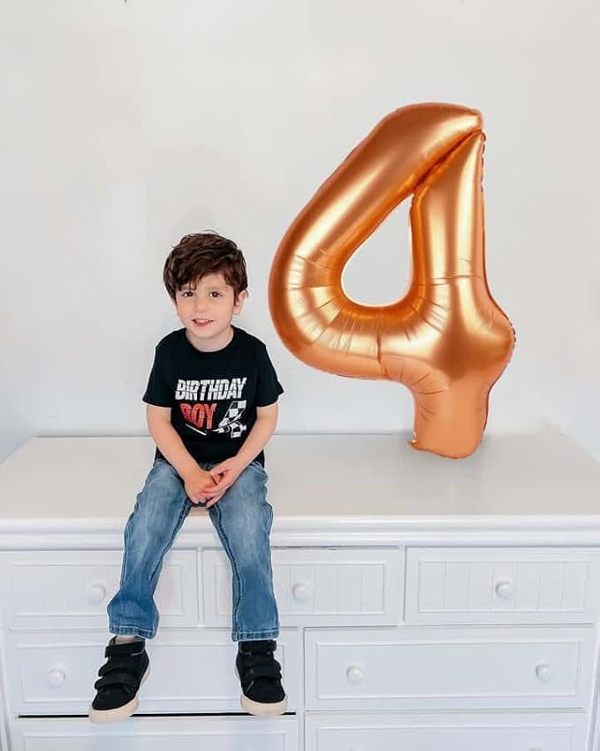 1 Balloon - Orange Birthday Number Balloons, 40 Inch Decorations Men Women | - Image 7
