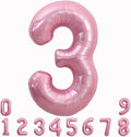 TONIFUL 40 Inch Pink Number 3 Balloons Large Foil 3rd Birthday Decorations | by TONIFUL