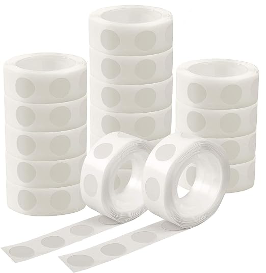 UPINS 300 Pcs Point Dots Balloon Glue Removable Adhesive Point Tape | 3 Rolls by UPINS