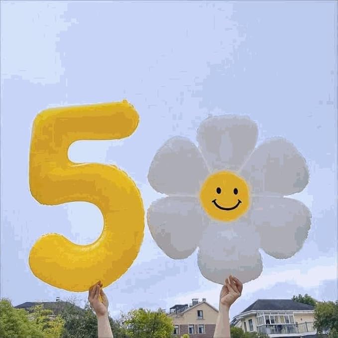6 Balloon - Macaron Yellow Birthday Number Balloons, 40 Inch Decorations | - Image 4