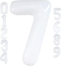 KatchOn White Number 7 Balloon 40 Inch | 7th Birthday Balloon by KatchOn