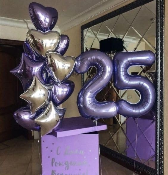 Purple Number 1 Balloon 40 Inch, 1st Birthday Party Decorations Men Women | - Image 6