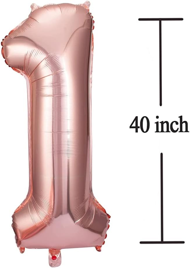 Rose Gold 13 Number Balloons Big Giant Jumbo Large Number 13 Foil Mylar Balloons - Image 2