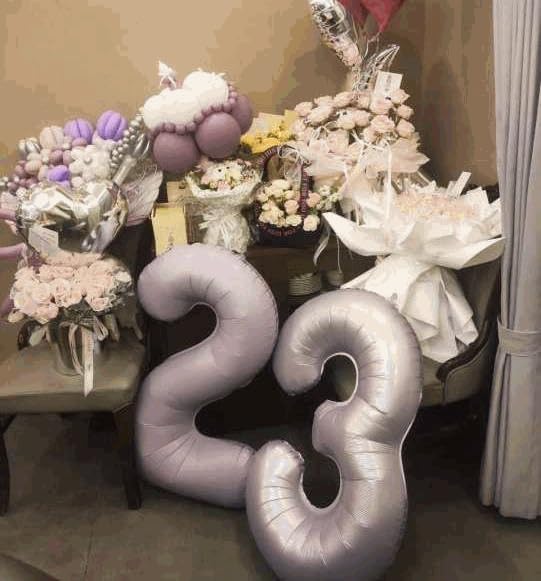 6 Balloon - Lilac Birthday Number Balloons, 40 Inch Decorations Men Women | - Image 8