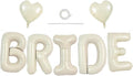TONIFUL 40 Inch Large Cream White Bride Balloons, Giant Ivory Alphabet Big by TONIFUL