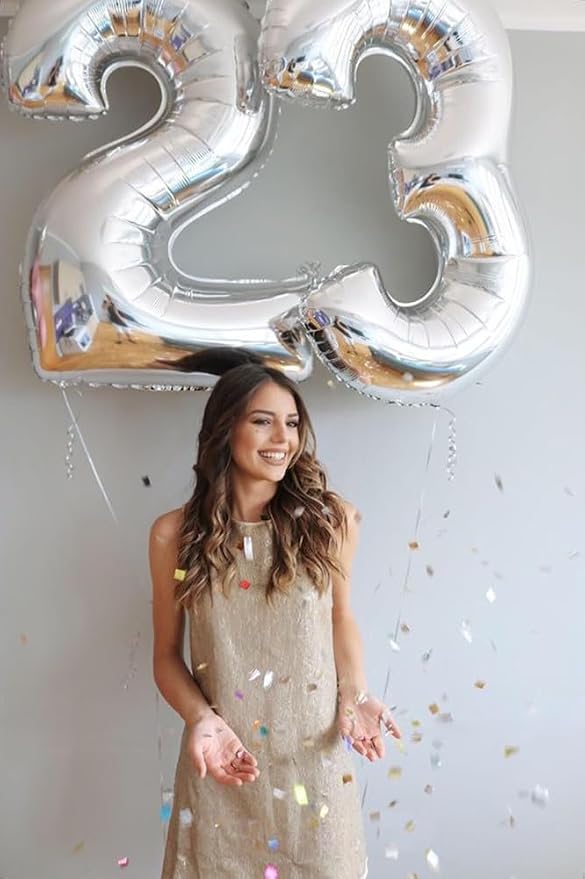 23 Balloon Numbers 40Inch for 12 23th Year Old Birthday Decorations, Inflation - Image 3