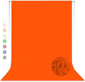 Orange Photography Backdrop for Photoshoot, 5x7 FT | Versatile Studio Photo by LYLYCTY