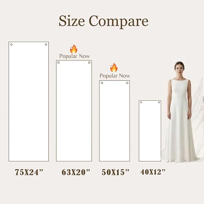 Custom Linen Wedding Welcome Banner - Image 6