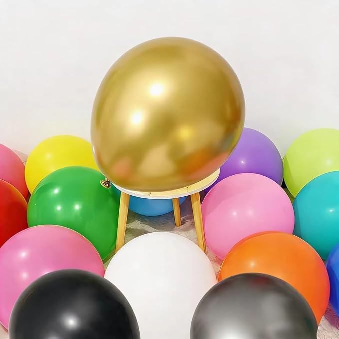 30 Pcs 36 Inch Giant Balloons Latex Large Assorted Color Rainbow Big Balloon - Image 2