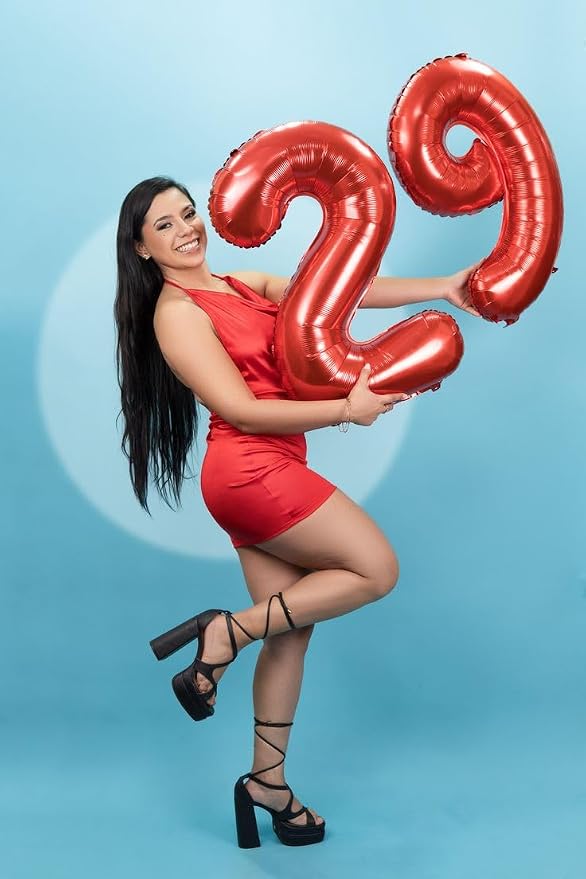Number 26 Balloon 40 Inch Red Balloon - Image 4