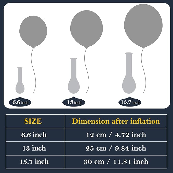 TecUnite 100 Pcs Black Gold White Latex Balloons 13 Inch Colorful Round Balloons - Image 5