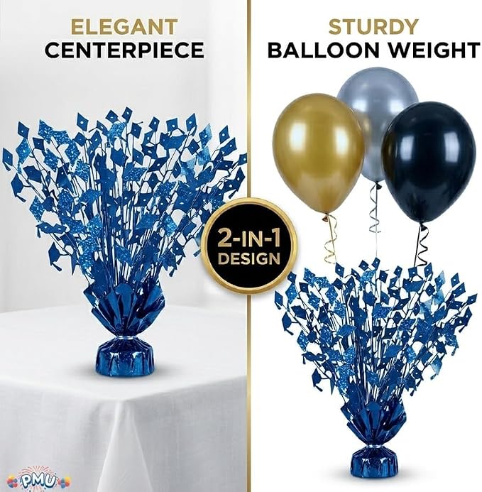 PMU 3 Pcs Blue Graduation Balloon Weights, Graduation Centerpieces - Image 5