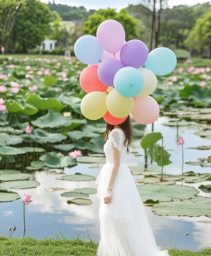 Pastel Yellow Balloons 145pcs Different Sizes 18 12 10 5 Inches Light Yellow - Image 6