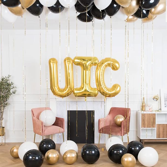 Gold Letter Balloons 40 Inch Large Letter X Balloon Aluminum | Foil Mylar Big - Image 5