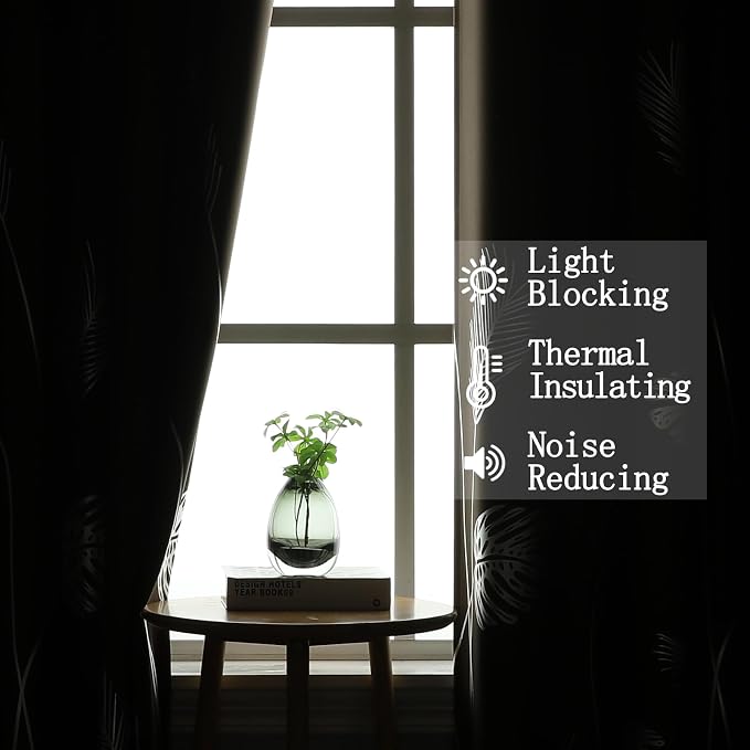 Brown Blackout Curtains for Living Room 96 Inches Long, Room Darkening Energy - Image 6