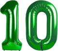 10 Balloon - Green Birthday Number Balloons, 40 Inch Decorations Men Women | by ALPHADELTAPI