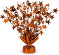 PMU 6 Pack Bursting Star Metallic Foil Spray Centerpiece- Metallic Orange by PMU