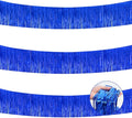 BEISHIDA 3 Packs Metallic Foil Fringe Garland Blue Wall Hanging Tinsel Fringe by Beishida