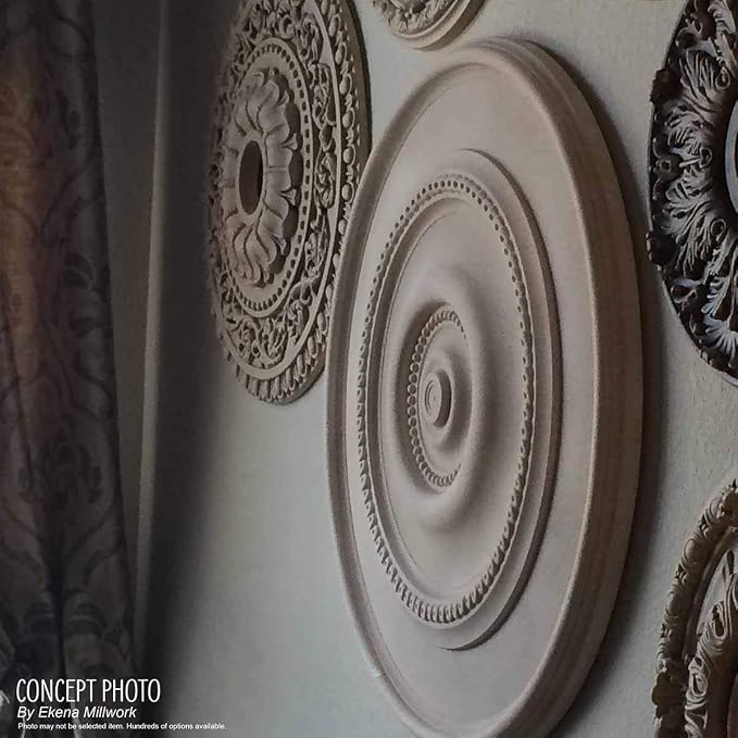 Ekena Millwork CM12BRUWC Bradford Hand-Painted Ceiling Medallion, Ultra Pure - Image 11