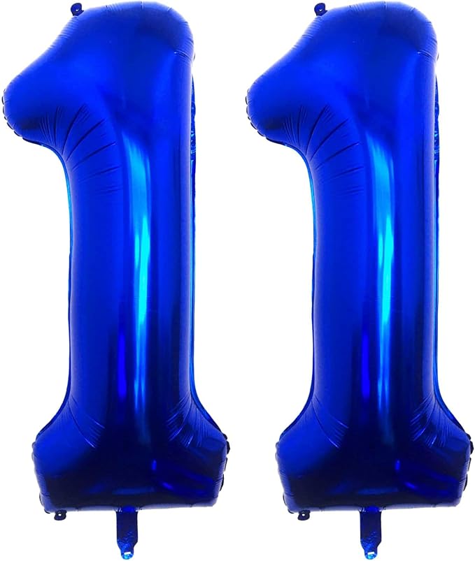 40 Inch Navy Blue 11 Balloons Giant Number 11 Balloons Navy Blue 11 Birthday by LHOAVWE