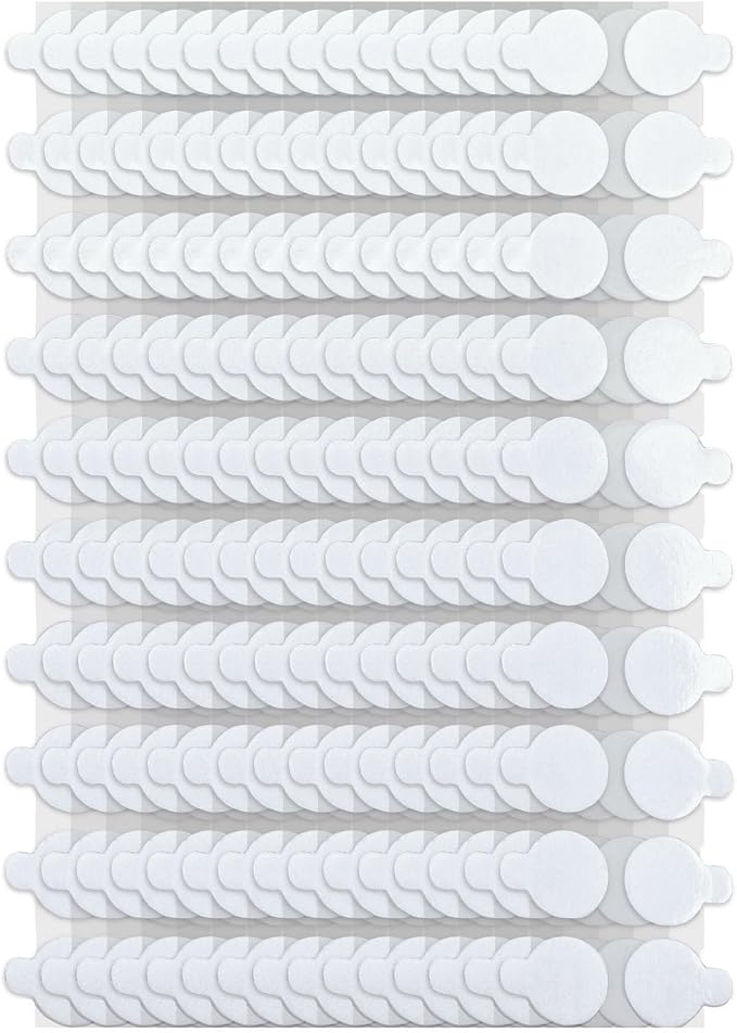JIEHENG 500Pcs Double Sided Stickers Removable, 0.4" Double Sided Adhesive Dots by JIEHENG