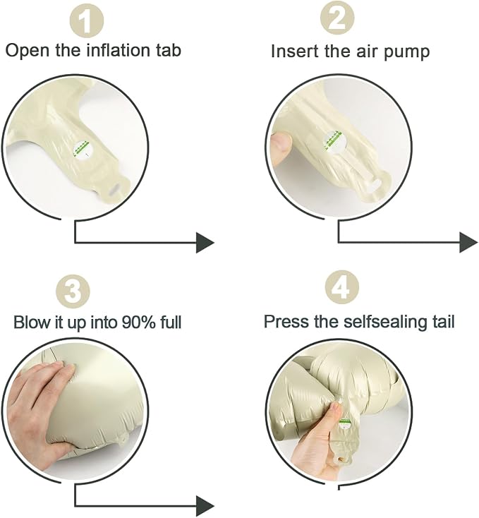 Cream 9 Balloon - Image 6