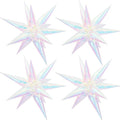 Iridescent Explosion Star Holographic Balloons Star Burst Sparkly Balloons by Enimapod