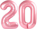 20 Balloon Number 40 Inch Pastel Pink Balloons by Mluchee