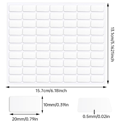 JANYUN 140 Pcs Mounting Putty, Double Sided Sticky Dots Poster Putty Clear | - Image 2