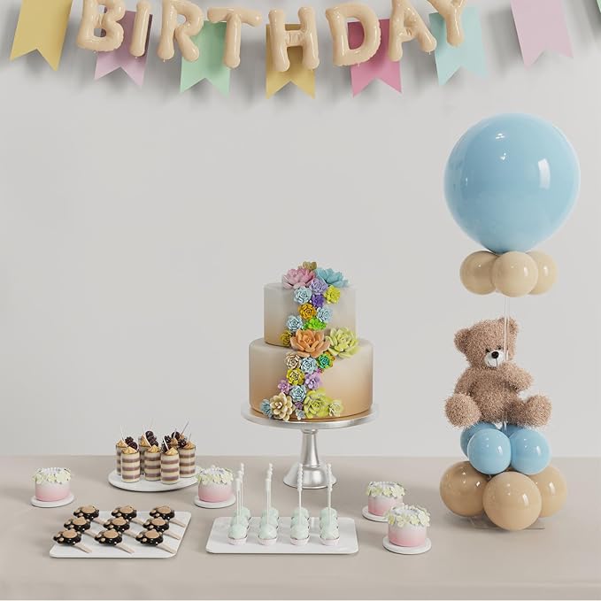 YALLOVE 10-Pack 23.6-Inch Clear Acrylic Balloon Centerpiece Stands | Tabletop - Image 7