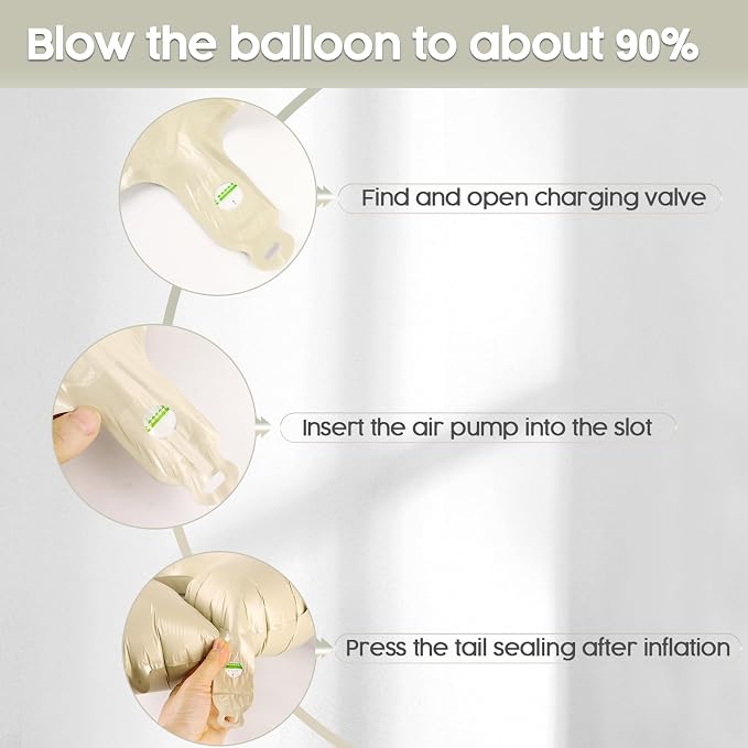 1 Balloon - Cream Birthday Number Balloons, 40 Inch Decorations Men Women | - Image 6