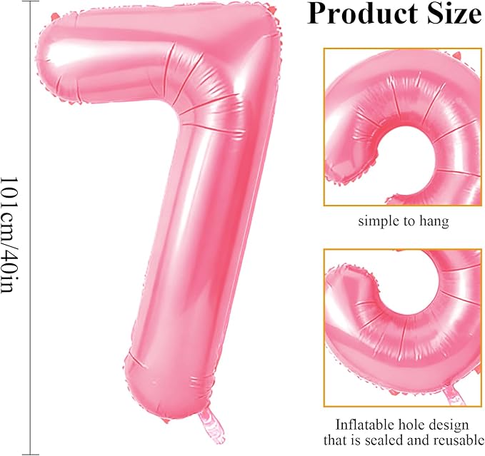 Number 17 Balloons for 17th Birthday Party Decorations, 0-100 Large No.17 - Image 2