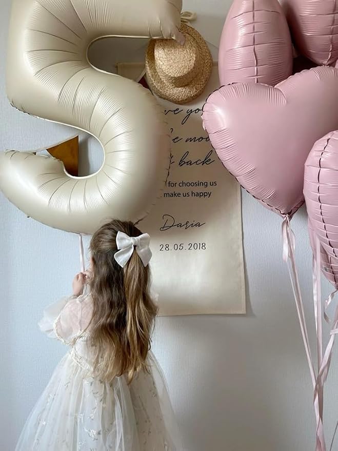 Number 0 Balloons Birthday Decorations, 40In Cream Balloons - Image 5