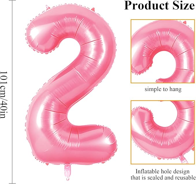 Number 32 Balloons for 32nd Birthday Party Decorations, 0-100 Large No.32 - Image 2
