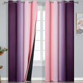 Pink and Purple Blackout Curtains by ESTELARTEXTILER