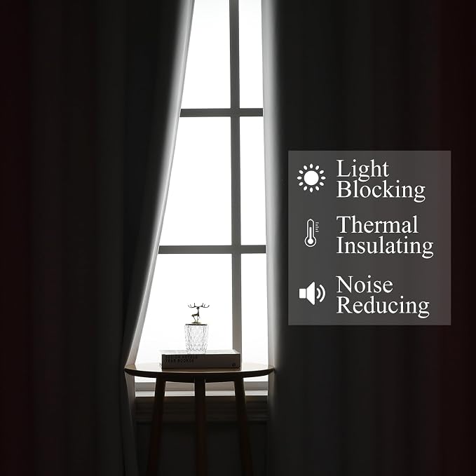 Pink and Greyish White Ombre Blackout Curtains 45 Inch Long - Image 3