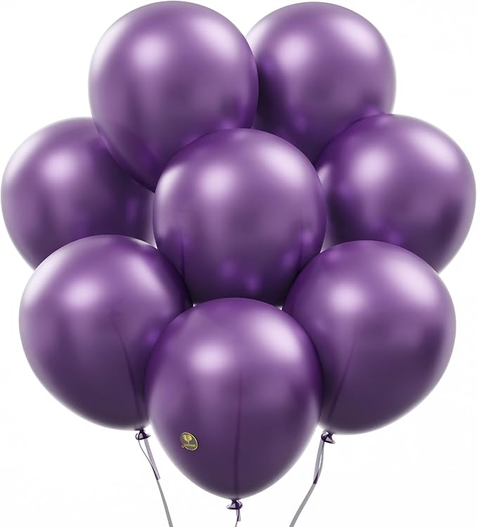 AFTERLOON® Biodegradable Natural Rubber Latex Balloons 24 pcs Pearlized Purple by AFTERLOON%C2%AE