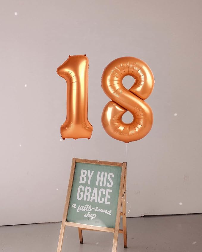 0 Balloon - Orange Birthday Number Balloons, 40 Inch Decorations Men Women | - Image 9