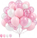 Balloons Pink and White, 60 Packs 12 Inch Light Pink White Balloons by Togvu