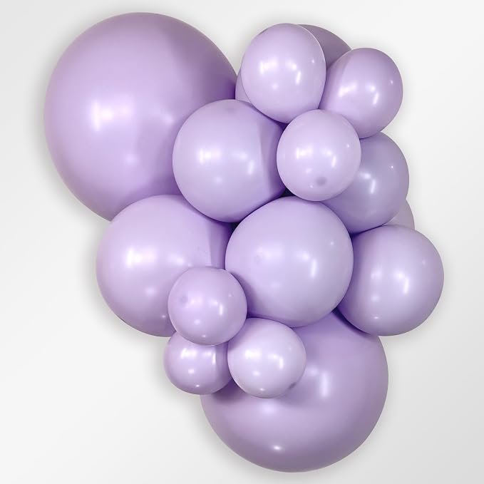 Sempertex Pastel Matte Lilac Balloons, 18 Inch, vibrant color, ships uninflated - Image 2