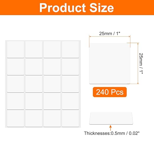 HARFINGTON 240pcs Double Sided Sticky Tape Dots, Adhesive Two Sided Nano Dots - Image 2