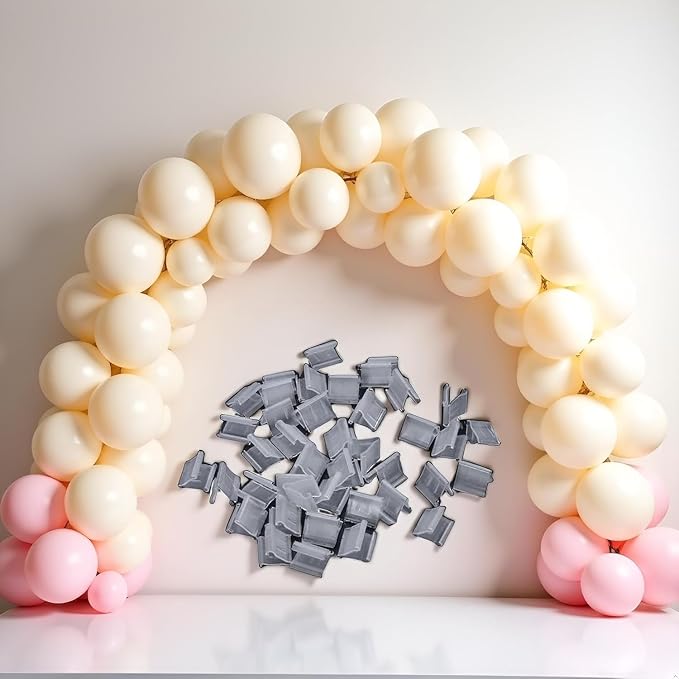 100 Pcs Transparent Balloon V-shaped Clip Plastic V-shaped Balloon Clip Wedding - Image 4