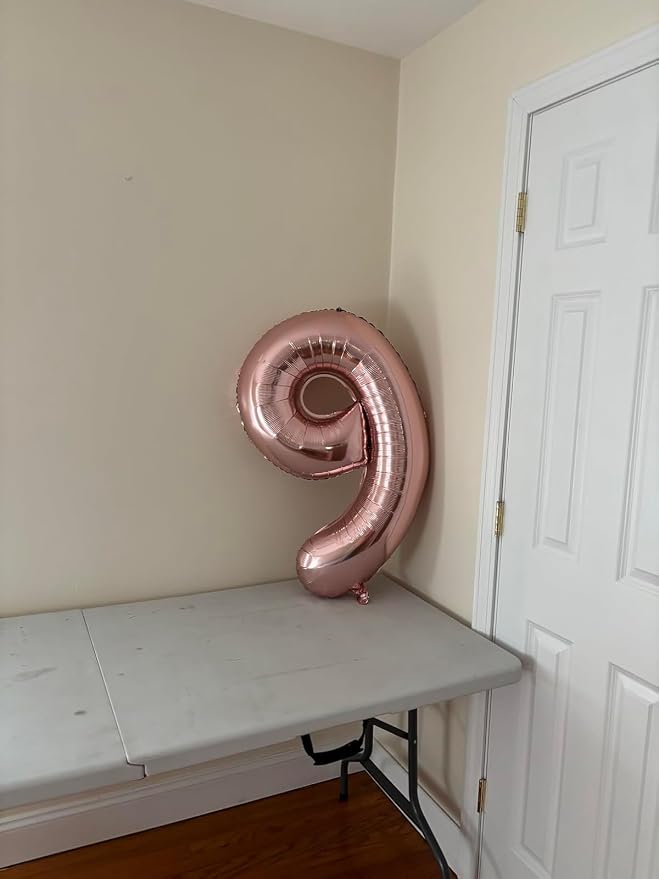 40 In Rose Gold Number 7 Balloon, 7th Birthday Party Decorations - Image 4