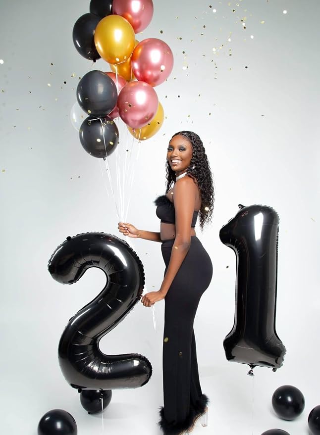 40 Inch Black Number 9 Balloon Birthday Party Decorations - Image 8
