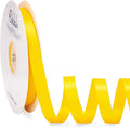 Ribbli Maize Yellow Satin Ribbon Double Faced Satin 1/2 inch x Continuous 50 by Ribbli