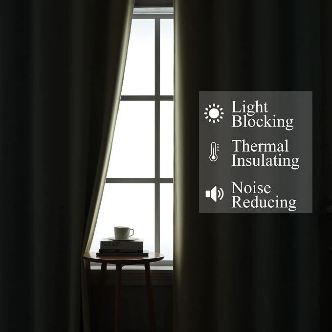 Ombre Aqua and Beige Blackout Curtains 96 Inches Long - Image 3