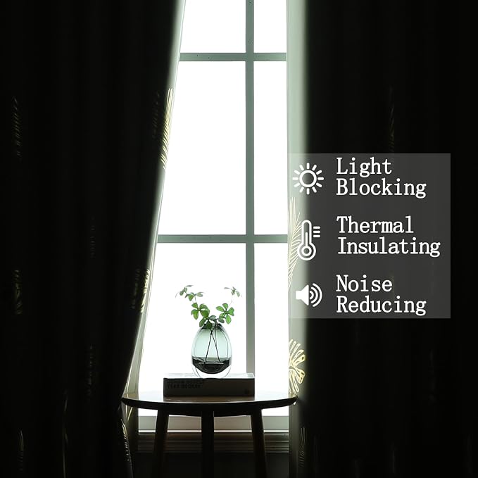 Sage Green Blackout Curtains 63 Inches Long, Room Darkening Curtains - Image 6